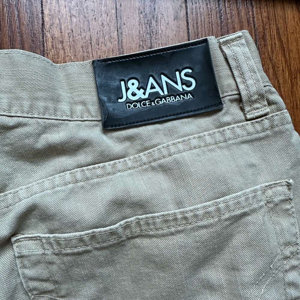 Dolce & Gabbana Tan Button Fly Jeans